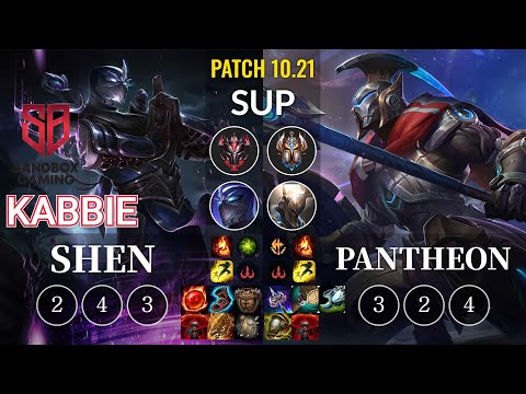 SB Kabbie Shen vs Pantheon Sup - KR Patch 10.21