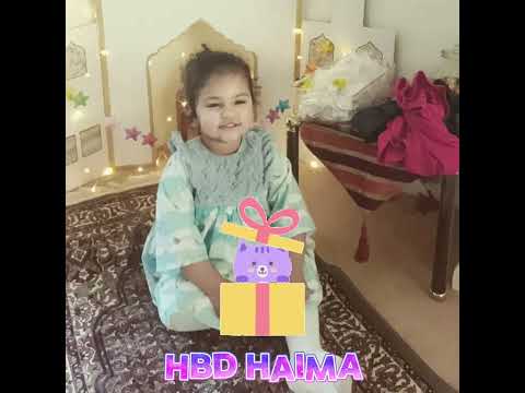 My Daugher Haima Turns 3. Wishing Her A Very Very Happy Birthday. Show Your Love