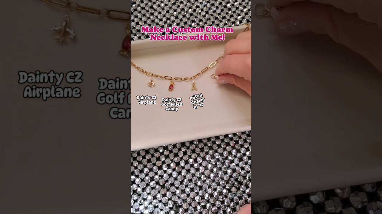Make a Custom Charm Necklace with Me! #etsyseller #etsy #etsyshop #jewelry #charmbar #trending