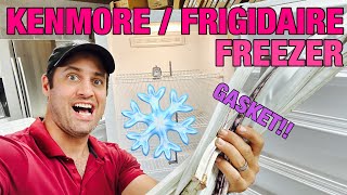 Big Kenmore Frigidaire Upright Freezer Building Up Frost — Quick Door Gasket Fix