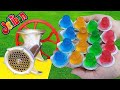 EXPERIMENT MEAT GRINDER Vs COLORFUL JELLY COOL EFFECT