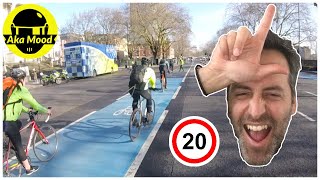 POLICE STOPS CYCLIST GOING OVER 20MPH - LONDON