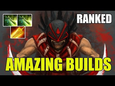 Bloodseeker WITH 2 x BUTTERFLY AND A RADIANCE - Amazing Builds Vol.6 - Dota 2 Ranked