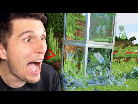 Paluten REACTS on REALISTIC MINECRAFT (real glass)