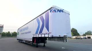 New Tank Brand New 4 Axles 53FT 40 Tons Side Curtain Trailer curtain side semi-trailer | Image 4 - Autoline