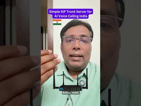 Simple SIP Trunk Server with GSM Gateways inhouse for ai voice calling india