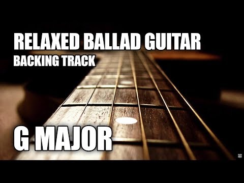 Relaxed Rock Ballad Guitar Backing Track In G Major