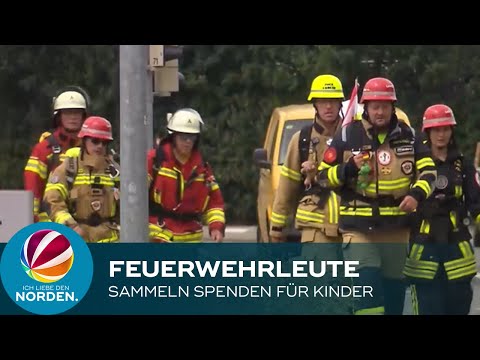 Spendenlauf: Feuerwehrleute sammeln Geld für kranke Kinder