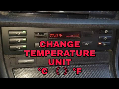 Bmw Celsius and Fahrenheit Change Climate Control HVAC 🚗👨‍🔧