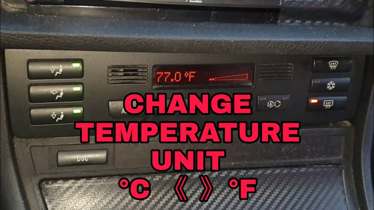Bmw Celsius and Fahrenheit Change Climate Control HVAC 🚗👨‍🔧
