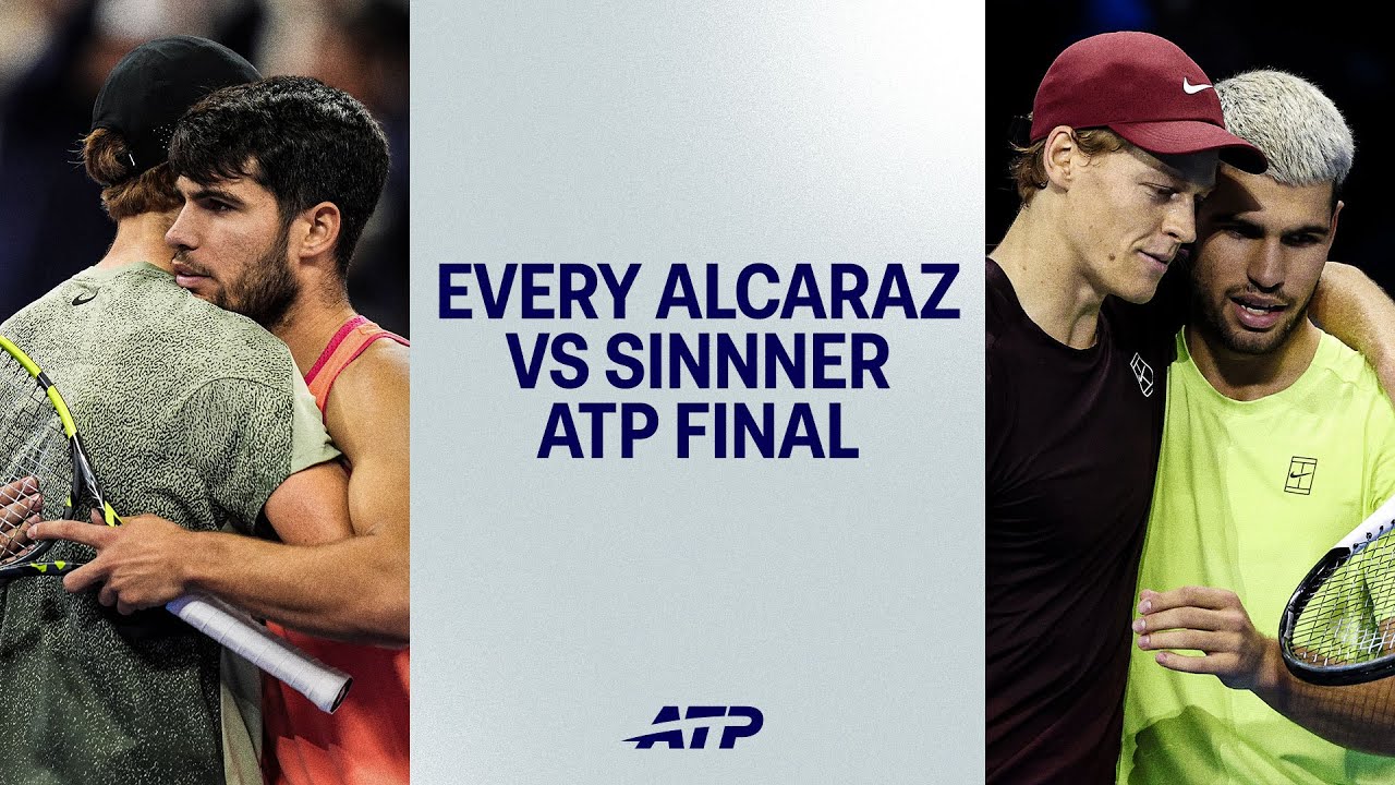 Every Carlos Alcaraz vs Jannik Sinner ATP Final So Far...🤩