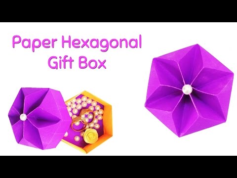 How To Make Origami Hexagonal Box | DIY Gift Box Ideas.