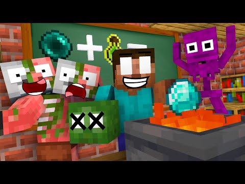 Monster School : POOR BABY BREWING MONSTERS CHALLENGE - Minecraft Animation