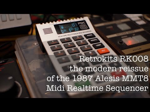 Retrokits RK 008 the modern reissue of the 1987 Alesis MMT 8 Midi Hardware Sequencer