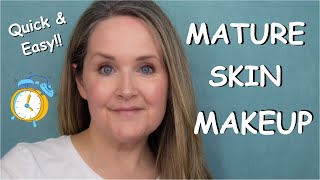 EASY Everyday Makeup for MATURE Skin! These Products are SO GOOD on Dry Skin! Prime Prometics 😍