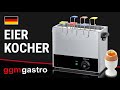 Elektrischer Eierkocher - 2,6 kW - inkl. 10 Eierkörben