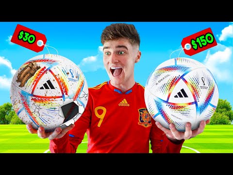 CHEAP VS EXPENSIVE WORLD CUP 2022 FOOTBALLS!!!