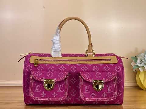 Louis Vuitton–Style Vintage Denim Shoulder Bag M95019 M95214 M95215