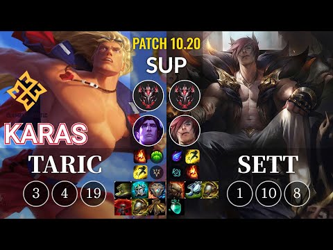 EM Karas Taric vs Sett Sup - KR Patch 10.20