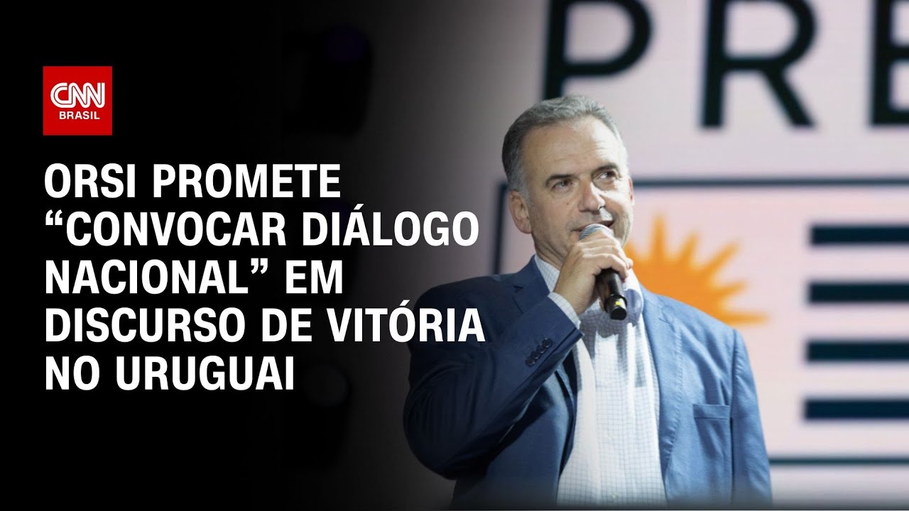 Orsi promete “convocar diálogo nacional” em discurso de vitória no Uruguai | CNN NOVO DIA