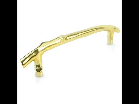 Brass bamboo pull handle