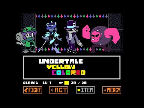 Feisty Four Fight Colored - Undertale Yellow