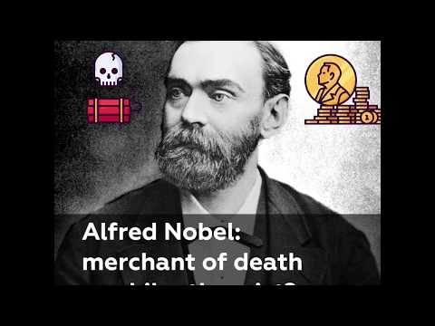 What inspired Alfred Nobel to found the world-famous prize