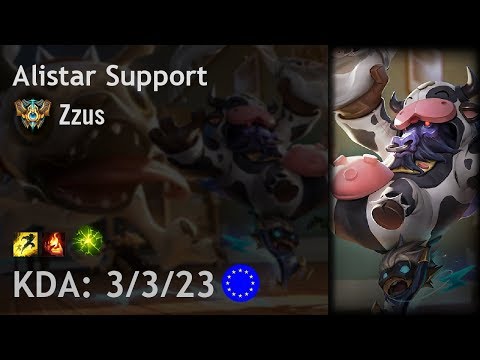 Alistar Support vs Janna - Zzus - EUW Challenger Patch 8.5