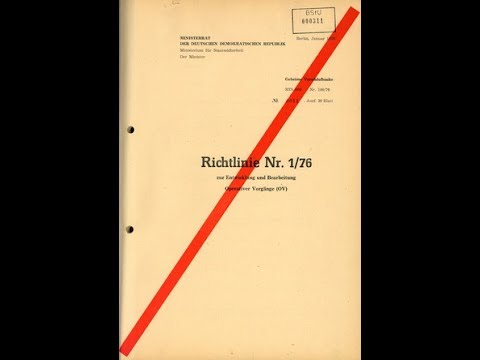 ZDF History reanimiertes Zersetzungsprogramm der DDR Staatssicherheit in Deutschland