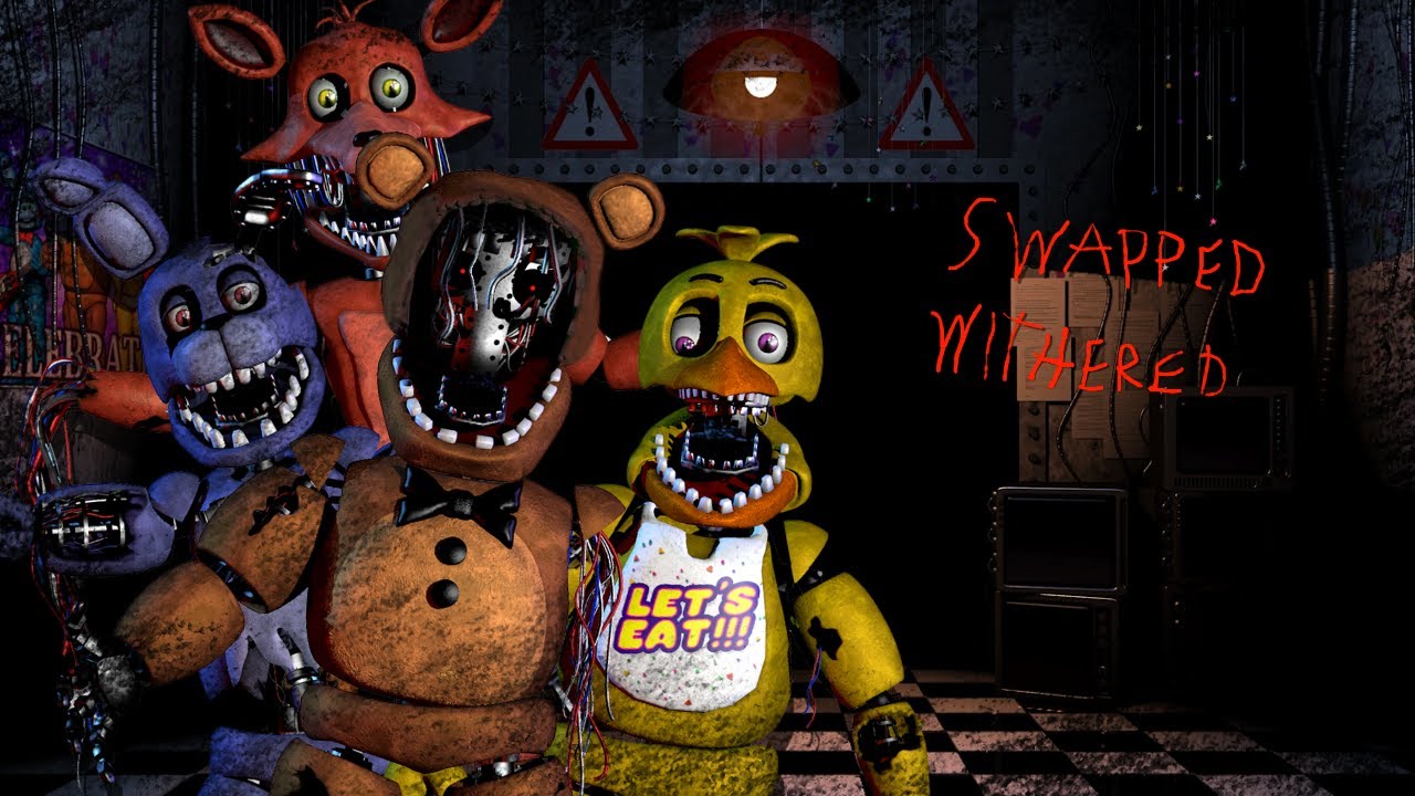 Fnaf (speed edit) Swapped Withered animatronics