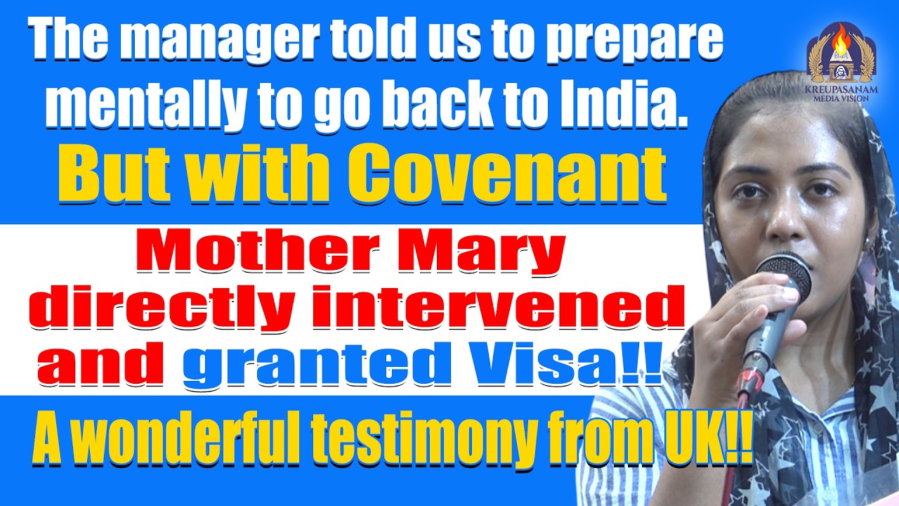 The manager told us to prepare mentally to go back to India. But with Covenant Mother Mary directly