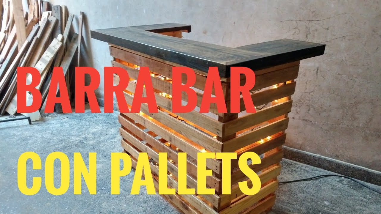 Watch COMO HACER BARRA / BAR /MOSTRADOR DE PALLETS / DIY/ Now COMO HACER BARRA / BAR /MOSTRADOR DE PALLETS / DIY/