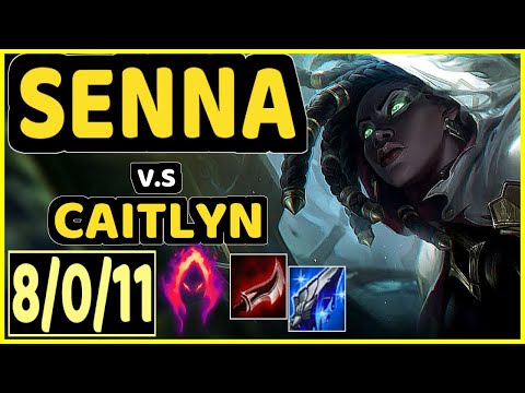 STIXXAY (SENNA) vs CAITLYN - 8/0/11 KDA BOTTOM ADC GAMEPLAY - NA Ranked MASTER
