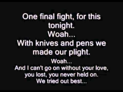 download lagu mp3 mp4 Black Veil Brides Knives And Pens Lyrics, download lagu Black Veil Brides Knives And Pens Lyrics gratis, unduh video klip Black Veil Brides Knives And Pens Lyrics