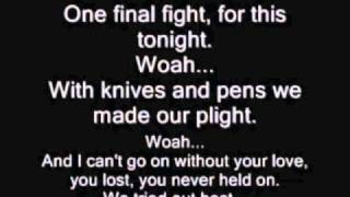 Download lagu Black Veil Brides-Knives and Pens Lyrics mp3 Download lagu Black Veil Brides-Knives and Pens Lyrics mp3