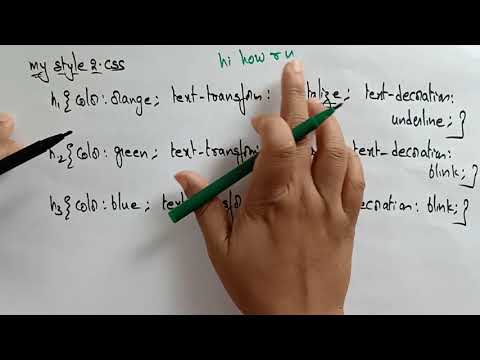 external css in html example | Web Technology | Lec 16 | Bhanu Priya