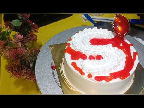 S letter cake design ll Alphabet cake design ll