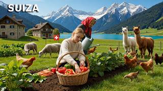 Vida Rural en Suiza: Cosecha, cocina a leña y paz en la montaña