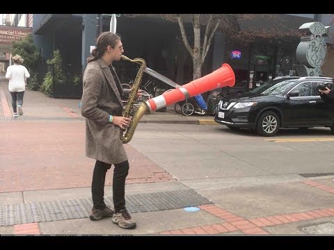 Moon Hooch - Traffic Cone Saxophone Episode 1