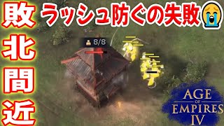 僕が壁となって耐えしのいで、味方に倒してもらう作戦【神聖ローマ, 3 vs 3 , 丘陵と谷, Age of Empires 4, AOE4 ゲーム実況】