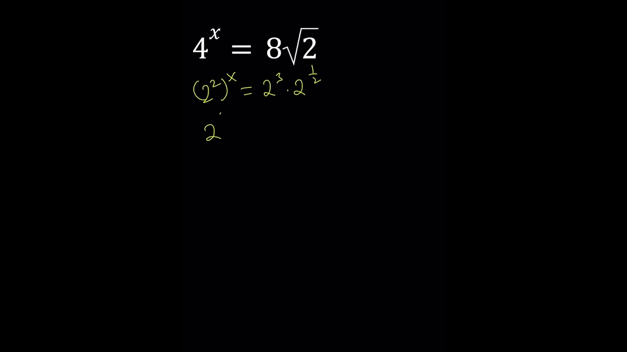 A Nice Exponential Equation
