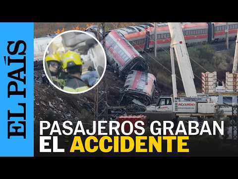 MOMENTOS después del ACCIDENTE de trenes en URDA grabados por las víctimas | EL PAÍS