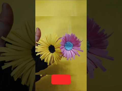 How to make paper flowers 🌻🌺#diy #craft #craftideas #shortsclip #subcribe
