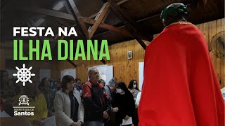 #TURISMO - Festa de Bom Jesus leva centenas de pessoas à Ilha Diana, na Área Continental de Santos
