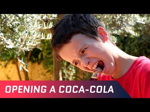 How To Open A Coca-Cola With A Frisbee | Ivan Cazorla