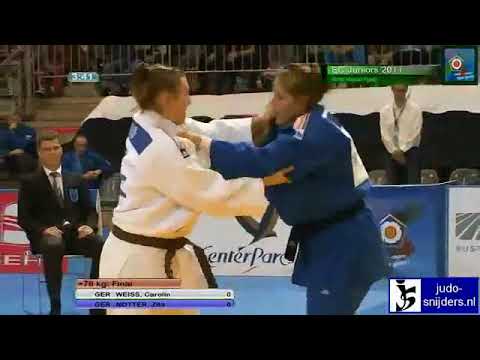 Judo 2011 EC Juniors Lommel  Carolin Weiss GER   Zita Notter GER +78kg final