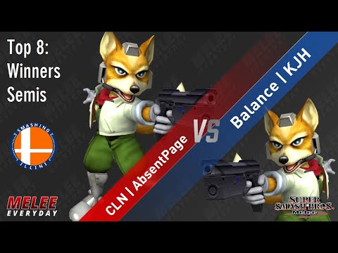 Show Me Your Moves 19 - CLN | AbsentPage (Fox) vs. Balance | KJH (Fox) - SSBM - Top 8: Winners Semis