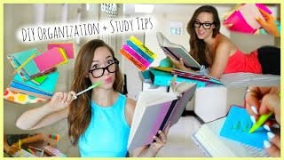Back to School ♡ Study Tips + DIY Organization / School Supplies