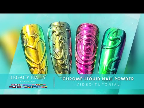 CHROME LIQUID NAIL POWDER │ VIDEO TUTORIAL│ LEGACY NAILS