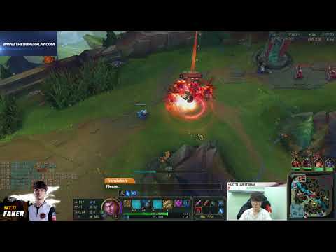 SKT T1 Faker Jayce vs Camille Top S8 Ranked Gameplay